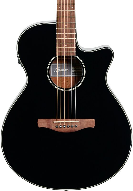 Ibanez AEG50 Acoustic-Electric Guitar, Black, Body Straight Front
