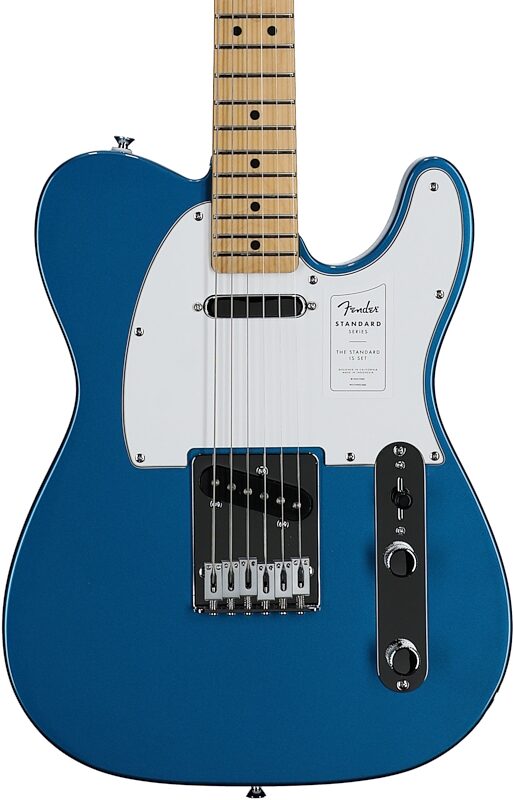 Fender Standard Telecaster Electric Guitar, Maple Fingerboard, Aqua Marine Metallic, Body Straight Front
