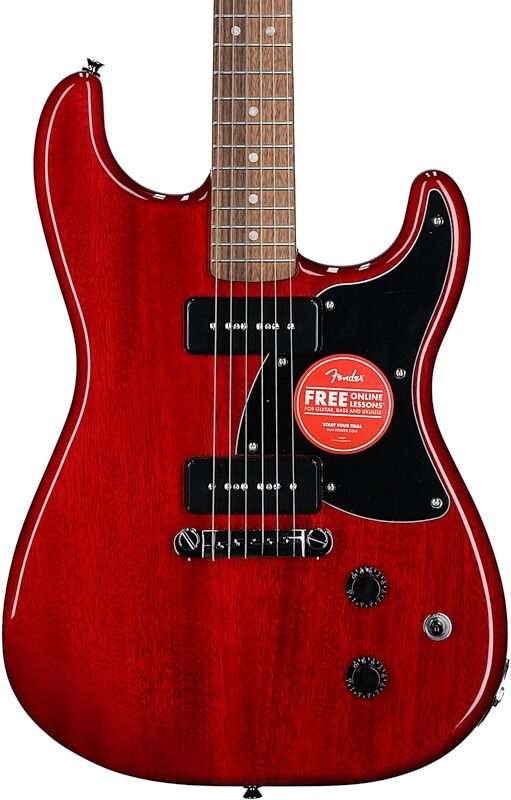 Squier Paranormal Strat-O-Sonic Electric Guitar, Crimson Red, Body Straight Front