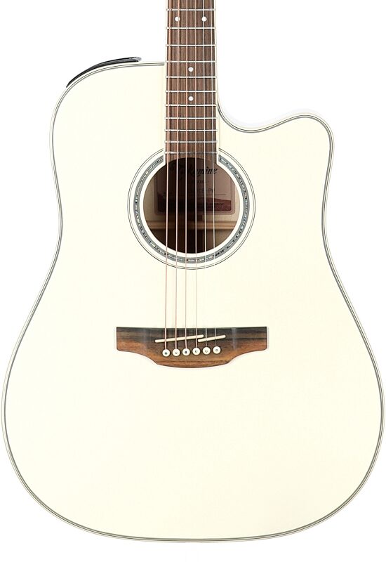 Takamine GD37CE Acoustic-Electric Guitar (with Gig Bag), Pearl White, Blemished, Body Straight Front