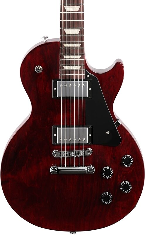 Gibson Les Paul Studio Electric Guitar (with Soft Case), Wine Red, 18-Pay-Eligible, Body Straight Front