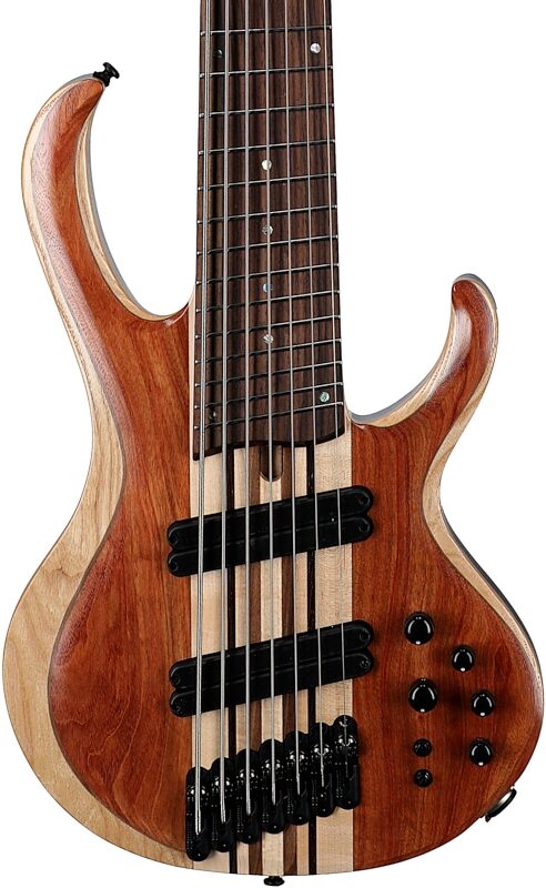 Ibanez Bass Workshop BTB7 Multiscale Bass Guitar, Natural Mocha, Body Straight Front
