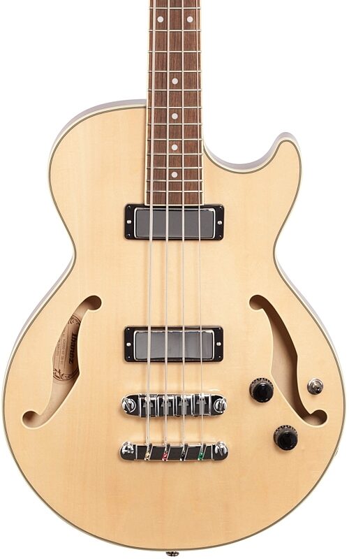 Ibanez AGB200 Artcore Semi-Hollow Electric Bass, Natural, Body Straight Front
