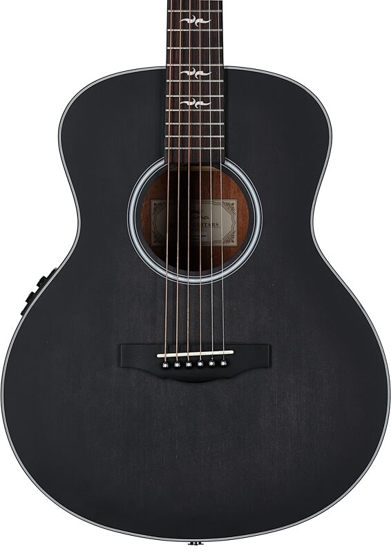 Kepma Club Series M2-131 "Mini 36" Acoustic-Electric Guitar (with Gig Bag), Black, Body Straight Front