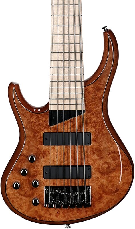 MTD Kingston Z6MP Electric Bass, 6-String (with Maple Fingerboard), Natural, Body Straight Front