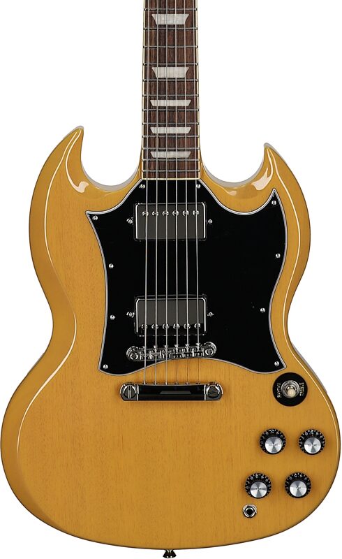 Epiphone Inspired by Gibson SG Standard Electric Guitar (with Gig Bag), TV Yellow, Body Straight Front