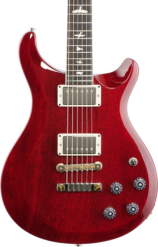 PRS Paul Reed Smith S2 McCarty 594 Thinline Electric Guitar (with Gig Bag), Vintage Cherry, Body Straight Front