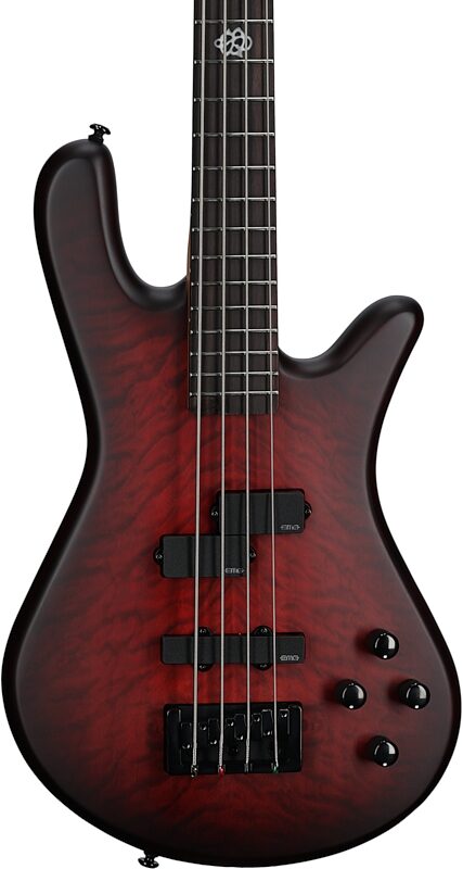 Spector NS Pulse II Electric Bass, Black Cherry Matte, Body Straight Front