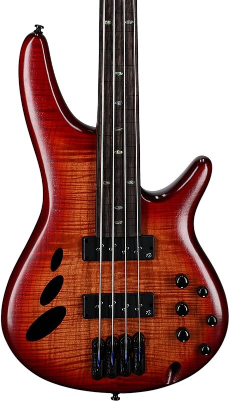 Ibanez SRD900F Bass Workshop Fretless Electric Bass, Brown, Body Straight Front