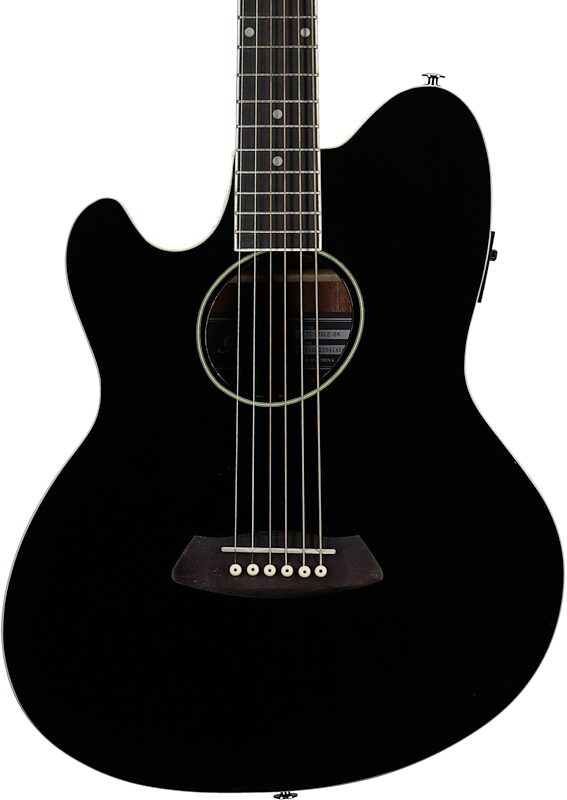 Ibanez TCY10LE Talman Acoustic-Electric Guitar, Left-Handed, Black, Body Straight Front
