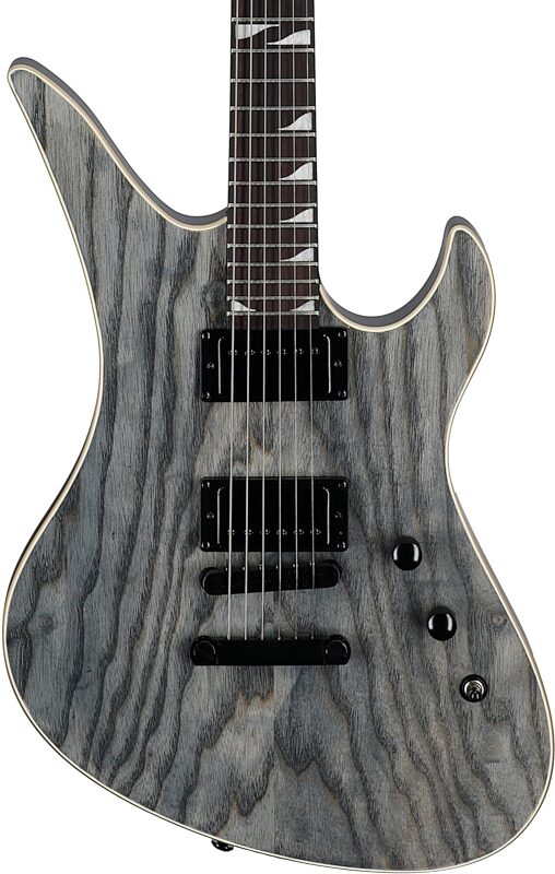Schecter Avenger Standard Electric Guitar, Charcoal Satin, Body Straight Front