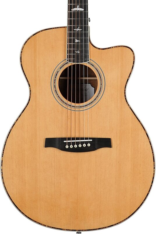 PRS Paul Reed Smith SE Angeles A40 Acoustic-Electric Guitar (with Case), Natural, Body Straight Front