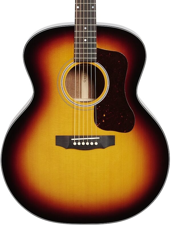 Guild F-40 Traditional Jumbo Acoustic Guitar (with Case), Antique Sunburst, Body Straight Front