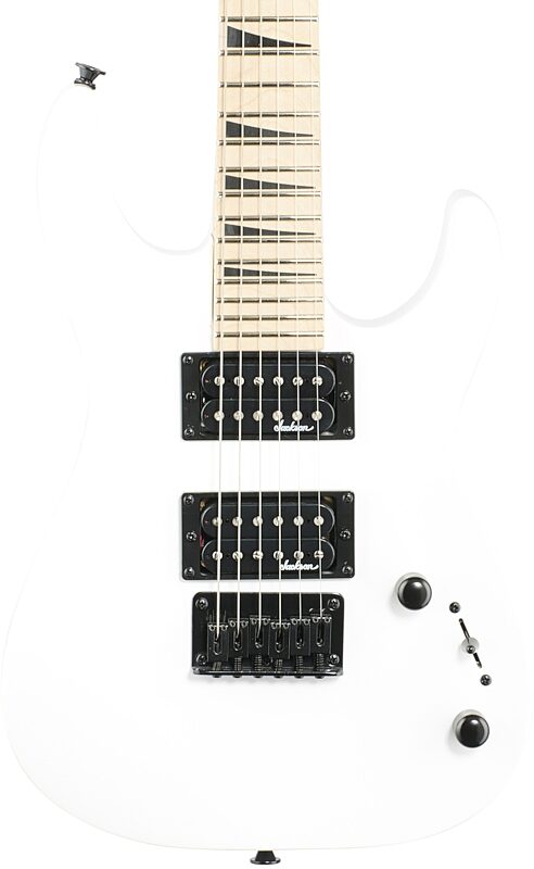 Jackson JS Dinky Minion JS1XM 2/3-Scale Electric Guitar, with Maple Fingerboard, Snow White, Body Straight Front