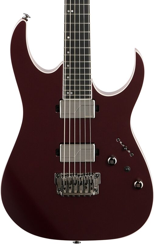 Ibanez RG5121 Prestige Electric Guitar (with Case), Burgundy Metallic Flat, Body Straight Front