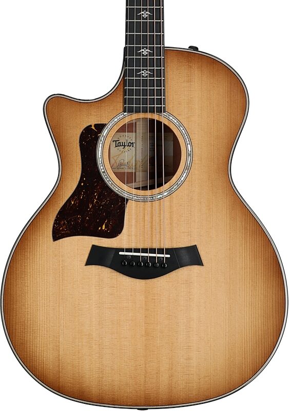 Taylor 514ce Grand Auditorium Acoustic-Electric Guitar, Left-Handed (with Case), Urban Ironbark, Body Straight Front