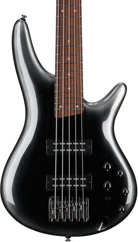 Ibanez SR305E Electric Bass, 5-String, Midnight Gray Burst, Body Straight Front