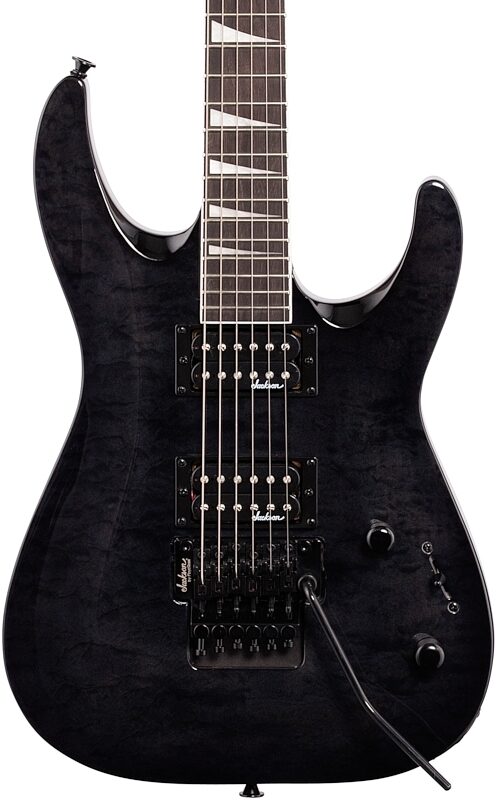 Jackson JS Series Dinky Arch Top JS32Q DKA Electric Guitar, Amaranth Fingerboard, Transparent Black, USED, Blemished, Body Straight Front