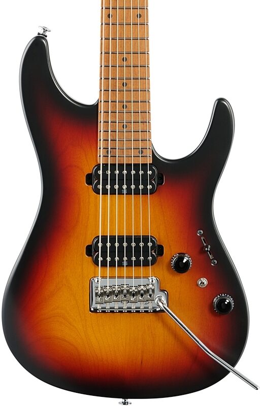 Ibanez Prestige AZ24027 Electric Guitar (with Case), Tri Fade Burst, Blemished, Body Straight Front