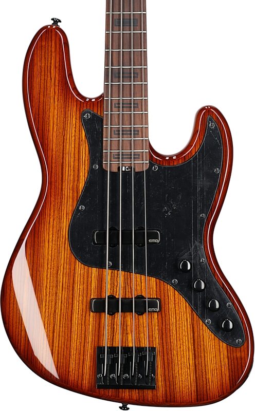 Schecter J-4 Exotic Electric Bass, Faded Vintage Sunburst, Blemished, Body Straight Front