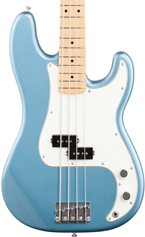 Fender Player Precision Electric Bass, Maple Fingerboard, Tidepool, Body Straight Front