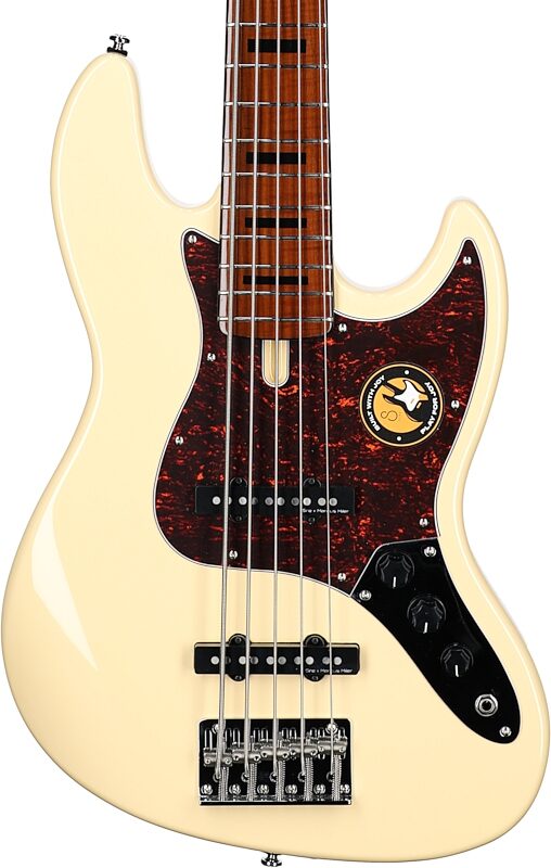 Sire Marcus Miller V5 Electric Bass, 5-String, Vintage White, Body Straight Front