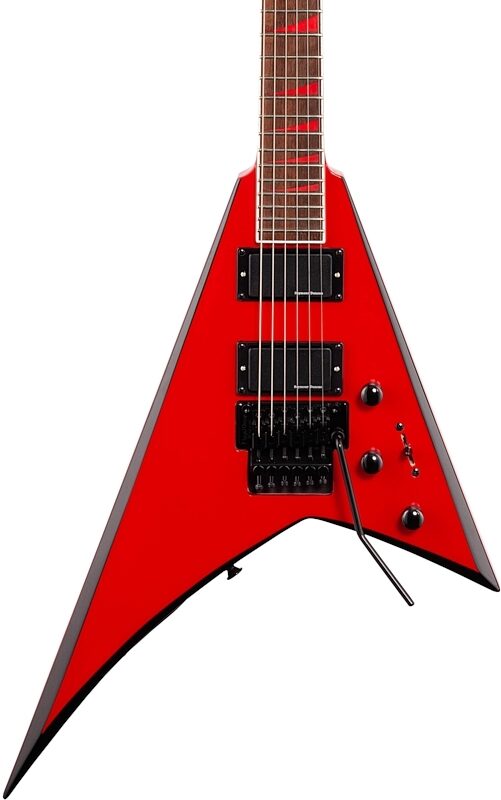 Jackson X Series Rhoads RRX24 Electric Guitar, with Laurel Fingerboard, Red with Black Bevel, Body Straight Front