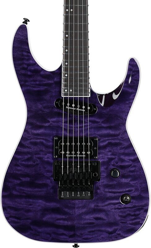ESP LTD Andy LaRocque ALR-II Electric Guitar (with Case), ST Purple, Body Straight Front