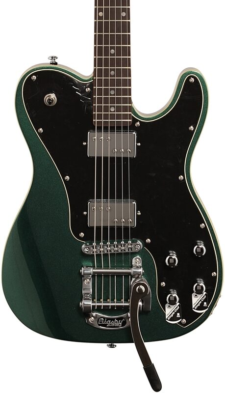 Schecter PT Fastback IIB Electric Guitar, Dark Emerald Green, Body Straight Front