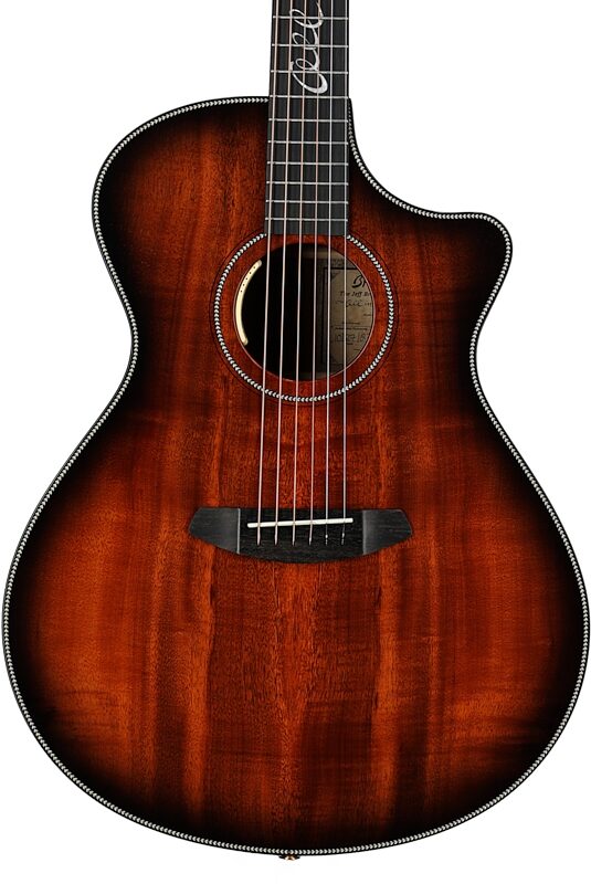 Breedlove Jeff Bridges Oregon Dreadnought Concerto CE Acoustic-Electric Guitar (with Gig Bag), Blemished, Body Straight Front