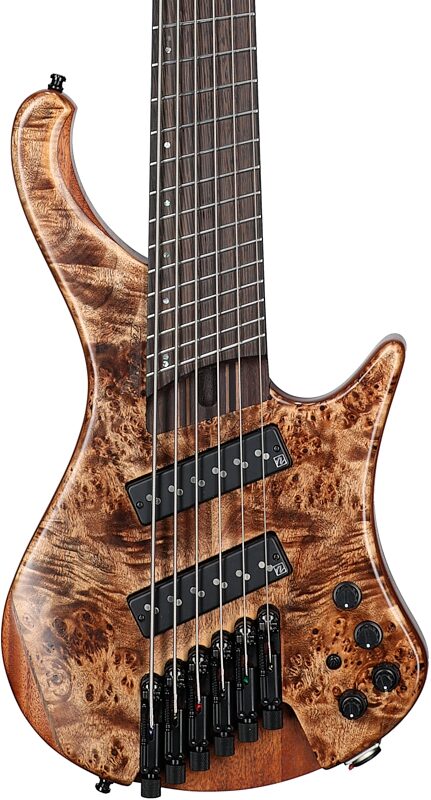 Ibanez EHB1506MS Bass Guitar, 6-String (with Gig Bag), Antique Brown, Body Straight Front
