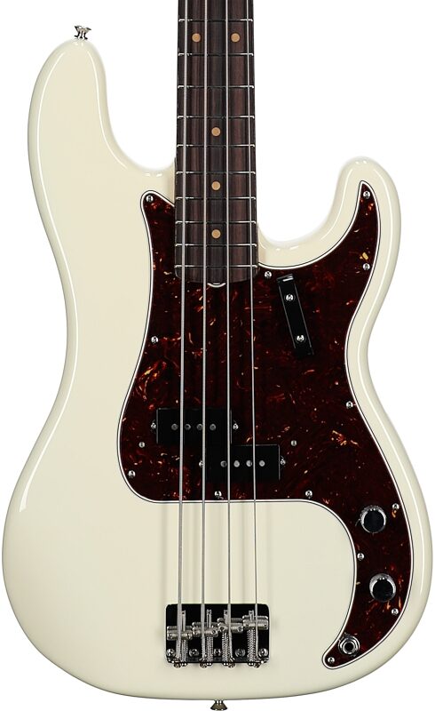 Fender American Vintage II 1960 Precision Electric Bass, Rosewood Fingerboard, Olympic White, Body Straight Front