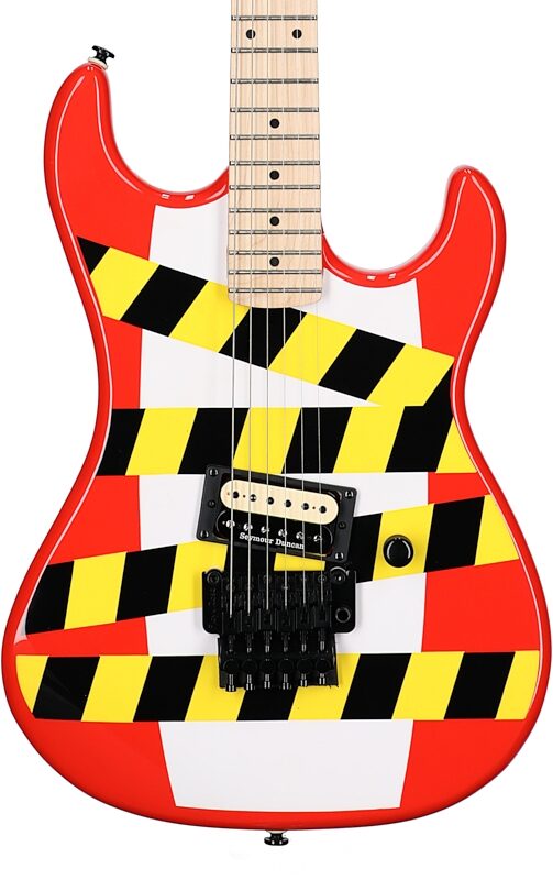 Kramer Baretta Custom Graphics Danger Zone Electric Guitar (with Gig Bag), New, Body Straight Front