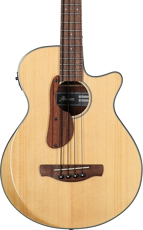 Ibanez AEGB30E Acoustic-Electric Bass, Natural High Gloss, Body Straight Front