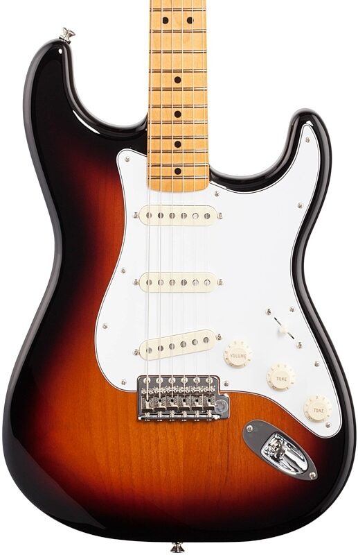 Fender Jimi Hendrix Stratocaster Electric Guitar, 3-Color Sunburst, Body Straight Front