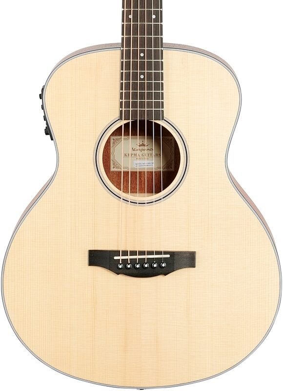 Kepma K3 Series M3-130 Mini Acoustic-Electric Guitar, Natural Matte, Body Straight Front