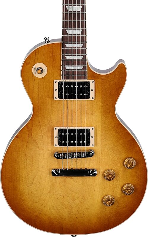 Gibson Signature Slash "Jessica" Les Paul Standard Electric Guitar (with Case), Honey Burst, Body Straight Front
