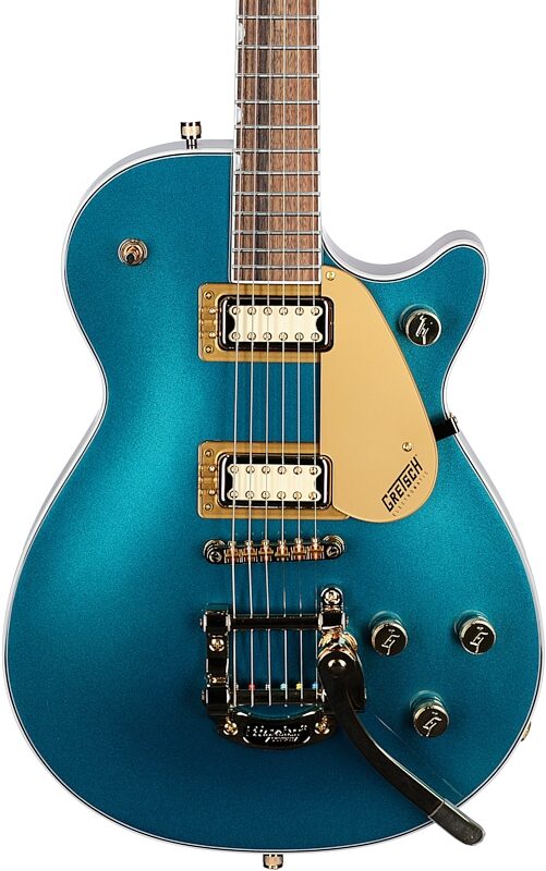 Gretsch Electromatic Pristine Limited Edition Jet Electric Guitar, Petrol, Body Straight Front