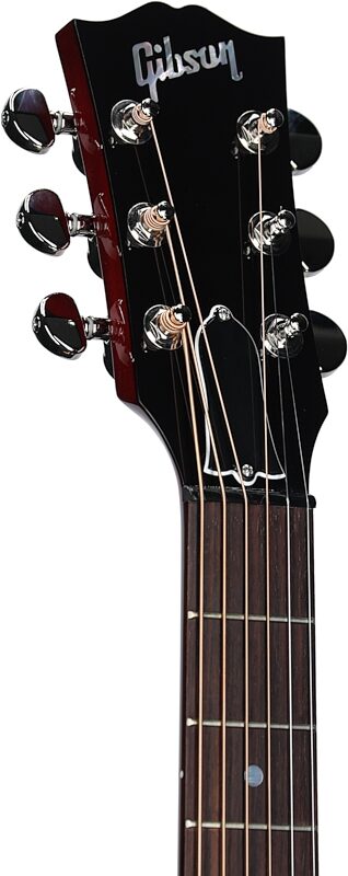 Gibson J-45 Standard Acoustic-Electric Guitar (with Case), Cherry, Serial Number 20702011, Headstock Left Front