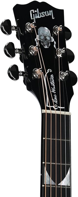 Gibson Limited Edition Dave Mustaine Songwriter Signed Acoustic-Electric Guitar, Ebony, Serial Number 20592090, Headstock Left Front