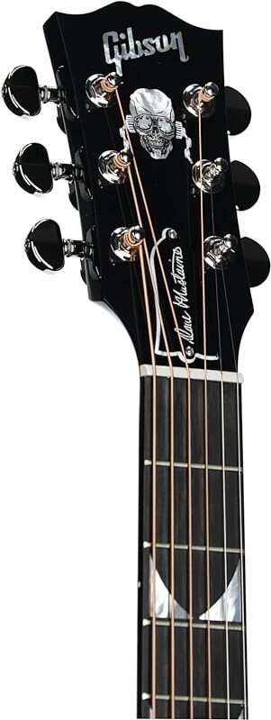 Gibson Dave Mustaine Songwriter Acoustic Electric Guitar (with Case), Ebony, Serial Number 21542020, Headstock Left Front