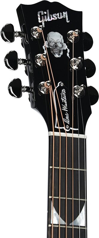 Gibson Dave Mustaine Songwriter Acoustic Electric Guitar (with Case), Ebony, Serial Number 21572090, Headstock Left Front