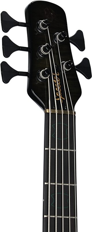 Spector USA NS-5 Neck Through Electric Bass, 5-String (with Case), Haunted Gloss, Serial Number 604, Headstock Left Front