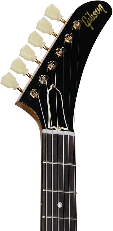 Gibson Custom 1958 Korina Explorer Electric Guitar (with Case), Black Pickguard, Serial Number 821112, Headstock Left Front