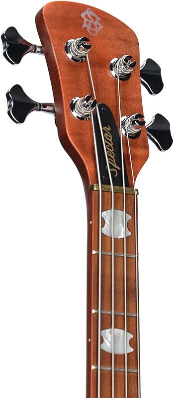 Spector Euro 4 RST Electric Bass (with Gig Bag), Sienna Stain Matte, Serial Number ]C121NB19485, Headstock Left Front
