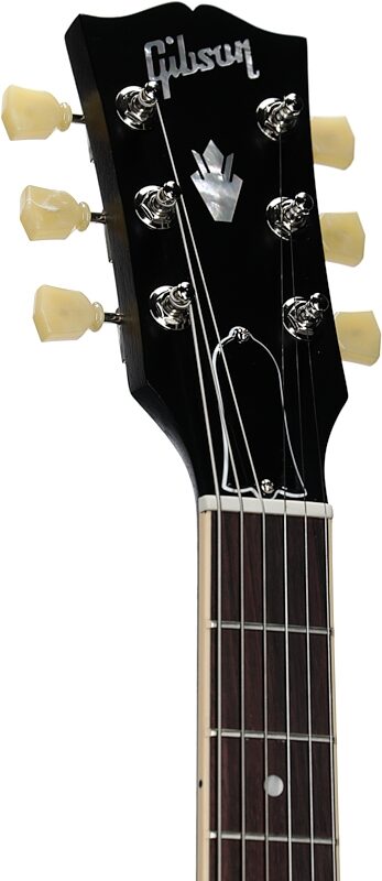 Gibson ES-335 Dot Satin Electric Guitar (with Case), Vintage Burst, Serial Number 229820203, Headstock Left Front