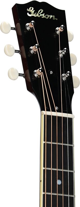Gibson Historic 1939 J-55 Acoustic Guitar (with Case), Vintage Sunburst, Serial Number 23382017, Headstock Left Front