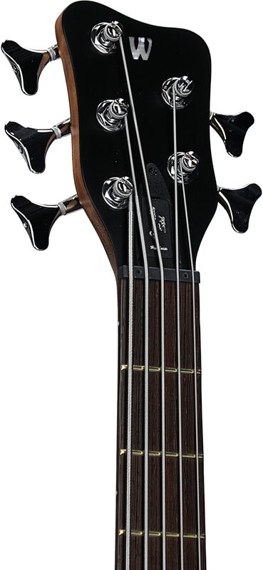 Warwick GPS Corvette Standard 5 Electric Bass, 5-String (with Gig Bag), Antique Tobacco, Serial Number GPS A 010922-23, Headstock Left Front