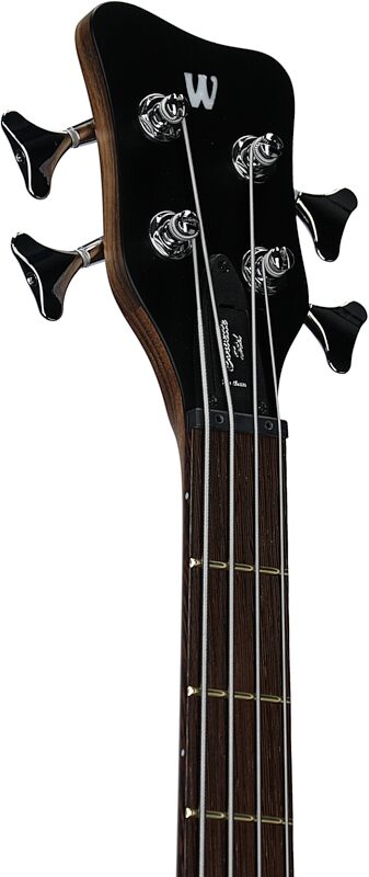 Warwick GPS Corvette Standard Electric Bass (with Gig Bag), Antique Tobacco, Serial Number GPS A 010897-23, Headstock Left Front