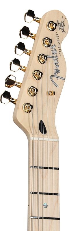 Fender Richie Kotzen Telecaster Electric Guitar (Maple Fingerboard), Brown Sunburst, Serial Number JD22024450, Headstock Left Front
